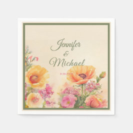 Elegante Frühjahrssonne Serviette