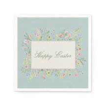 Elegante Frühlings-Wildblumen-Ostern