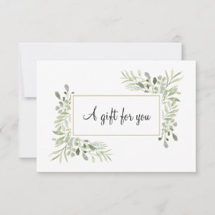 Elegante Frühlingsblätter-Geschenkgutschein
