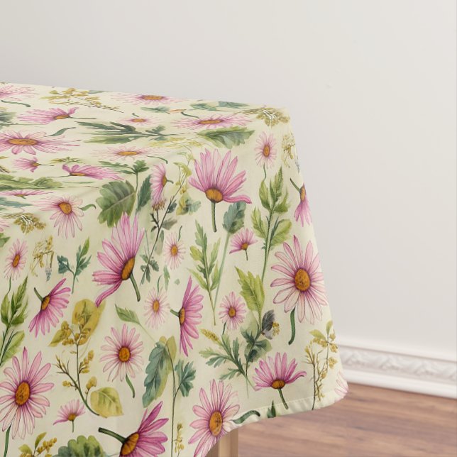 Elegante Frühlingsfloral Print Tischdecke (Beispiel)