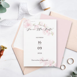 Elegante Frühlingshochzeit der Blume Save The Date