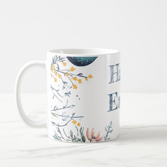 Elegante Frühlingssonne Ostereier Jagd Kaffeetasse (Links)