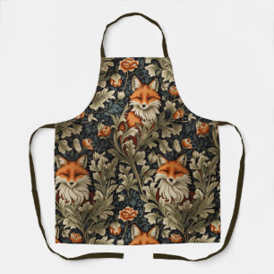 Elegante Füchse William Morris Inspiriertes Muster Schürze