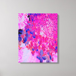Elegante Fuchsia und dunkelblaue Limelight Hydrang Leinwanddruck