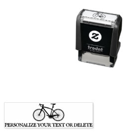 Elegante Fun Retro Bicycle Cool Personal Stationer Permastempel