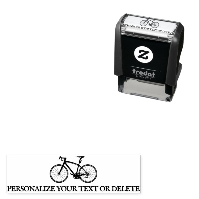 Elegante Fun Retro Bicycle Cool Personal Stationer Permastempel (Beispiel)