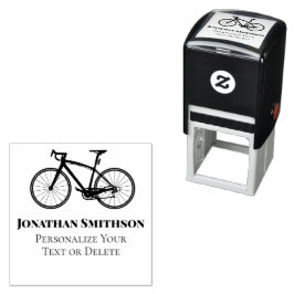 Elegante Fun Retro Bicycle Cool Personal Stationer Permastempel