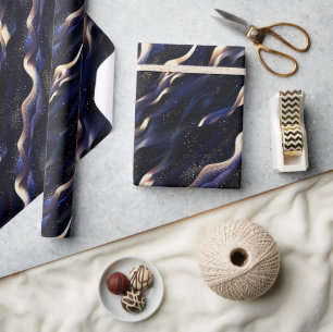 Elegante funkelnde Fantasy-Sanddünentexturen Geschenkpapier
