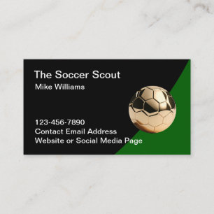 Elegante Fußball-Themen-Geschäftskarten Visitenkarte