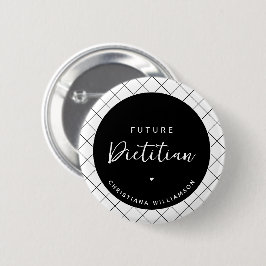 Elegante Future Dietitian Personalisiert Button