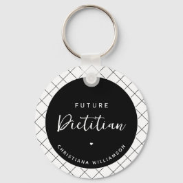 Elegante Future Dietitian Personalisiert Schlüsselanhänger
