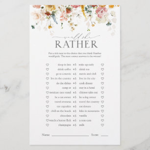 Elegante Garden Blume Blumenspiel Brautparty