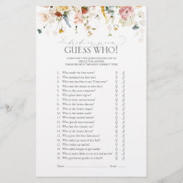 Elegante Garden Blume Blumenspiel Brautparty