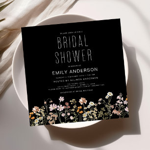 Elegante Garden Blume Brautparty Einladung