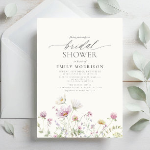 Elegante Garden Blume Brautparty Einladung