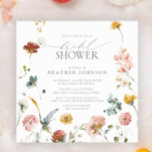 Elegante Garden Blume Brautparty Einladung<br><div class="desc">Unser Bestseller Zazzle Brautdusche Einladungen got gerade ein trendiges neues Upgrade! Ankündigung unserer Elegant Garden Blume Wildblume Blumendusche Einladung. Eine kleine, quadratische Einladung, die mit den Blume des Aquarellgartens in staubblauen, rosa, goldfarbenen, weißen und spitzenblauen Tönen beeindrucken soll. Klassische Eleganz mit moderner Drehung, handgeschriebene Kalligraphie und elegante Serifentypografie. Wir haben...</div>