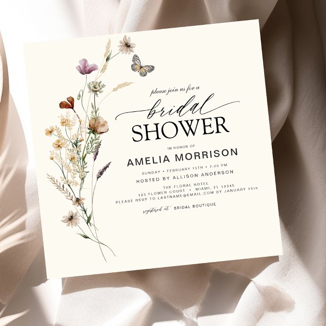 Elegante Garden Blume Brautparty Locarno Einladung (Von Creator hochgeladen)