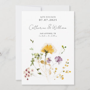 Elegante Garden-Blume Save The Date