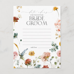 Elegante Garden Blume Wasserfarben Postkarte