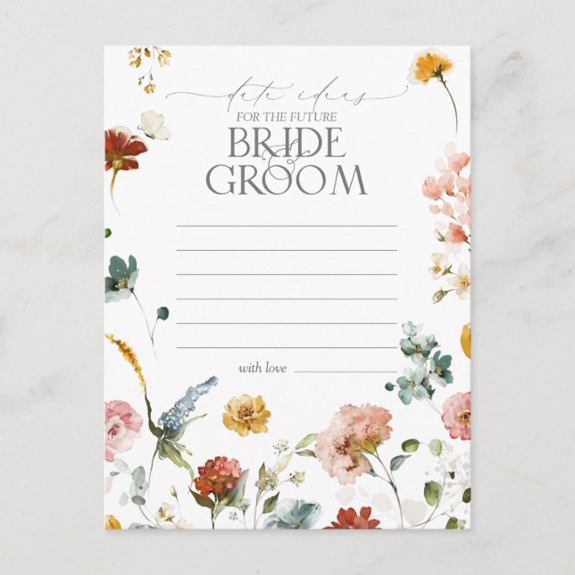 Elegante Garden Blume Wasserfarben Postkarte (Vorderseite)