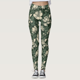 Elegante Gardenien inspirierte Kleidung Yoga Leggings