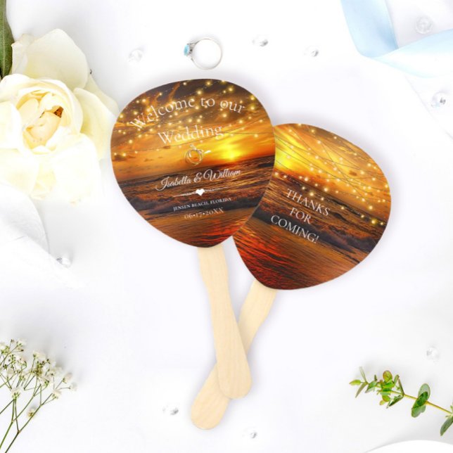 Elegante Gastgeschenk Hochzeit von Strandnähten Fächer (Von Creator hochgeladen)
