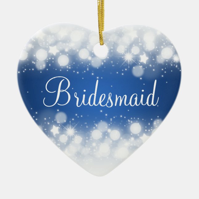 Elegante Gastgeschenk Hochzeits-magisches Keramikornament (Vorne)