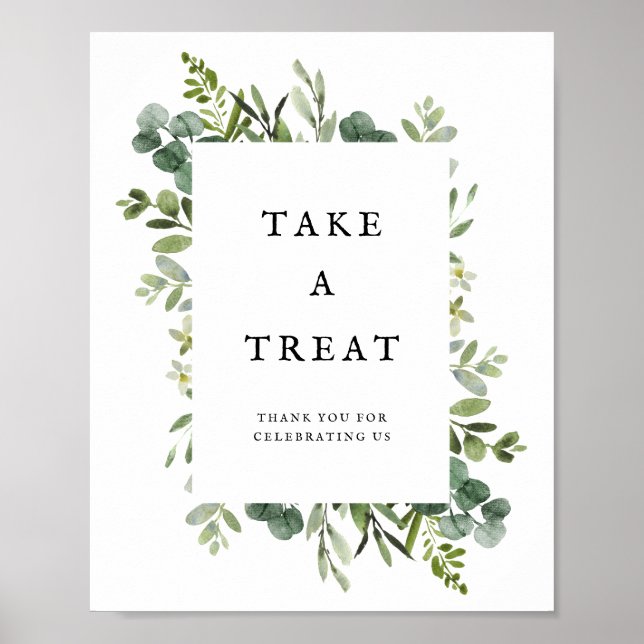 Elegante Gastgeschenke Hochzeiten Poster (Vorne)