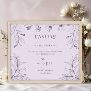 Elegante Gastgeschenke Hochzeiten unterzeichnen Poster