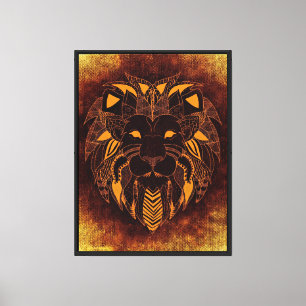 Elegante gearbeitete Canvas Print - Zeitlose Mauer Leinwanddruck