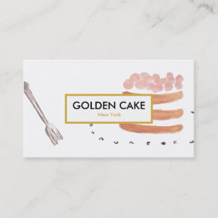 Elegante Gebäck-/Bäckerei-/Nachtisch-Visitenkart Visitenkarte