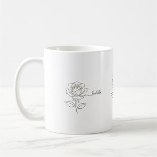 Elegante Geburtstags-Blumen-Kaffeetasse - Personal Kaffeetasse