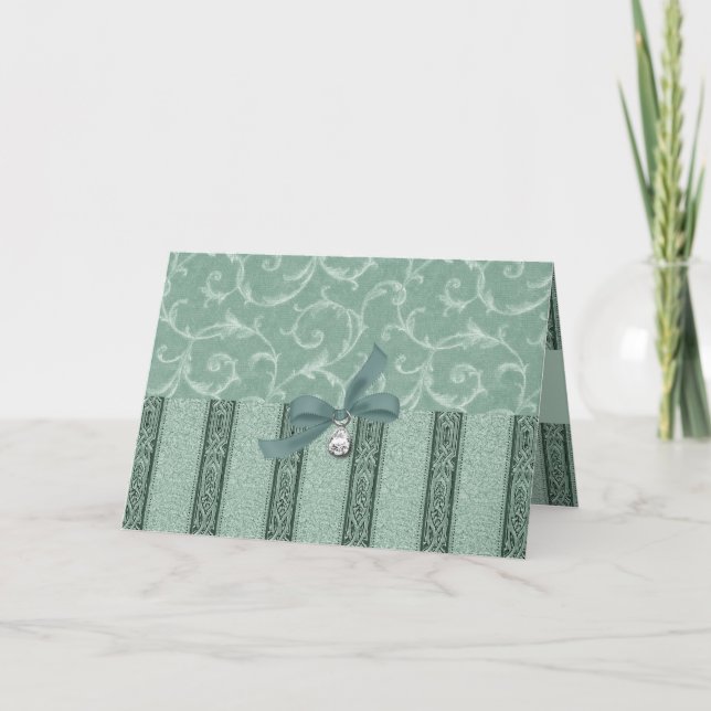 Elegante Geburtstags-Karte: Eleganz-Sammlung Karte (Vorderseite)