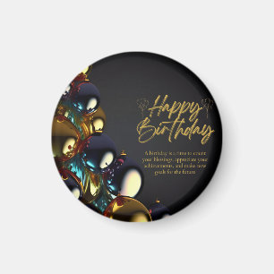 Elegante Geburtstagsglückwünsche Magnet