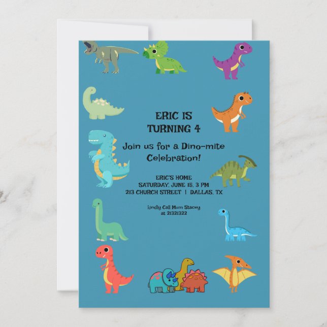 Elegante Geburtstagskarte Einladung (Vorderseite)