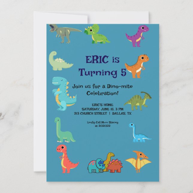 Elegante Geburtstagskarte Einladung (Vorderseite)