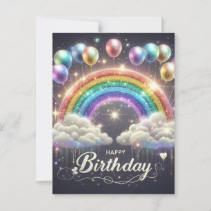 Elegante Geburtstagskarte Postkarte