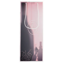 Elegante gefrostete Wein-Geschenktasche
