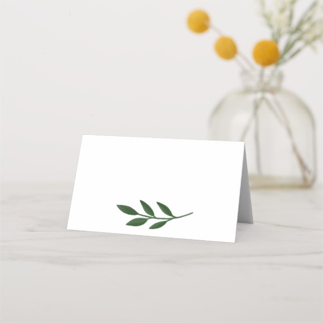 Elegante gegliederte Platzkarte (Vorderseite)