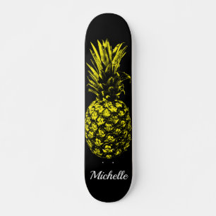Elegante Gelbe Ananas Skateboard