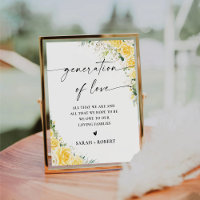 Elegante gelbe Blumengeneration des Liebessymbols