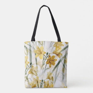 Elegante gelbe Lilien Aquarell