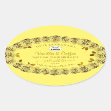 Elegante gelbe Produktmarken - Logo für blühende R