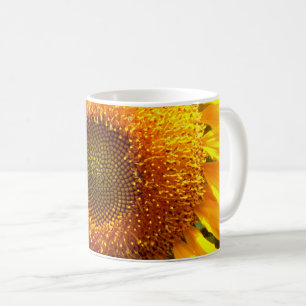 Elegante gelbe Sonnenblume Kaffeetasse