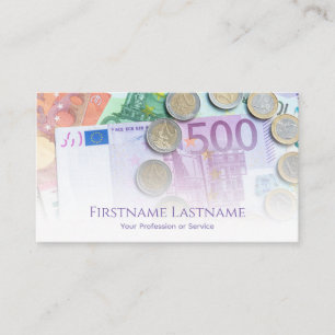 Elegante Geld-Visitenkarte für Finanzexperten Visitenkarte