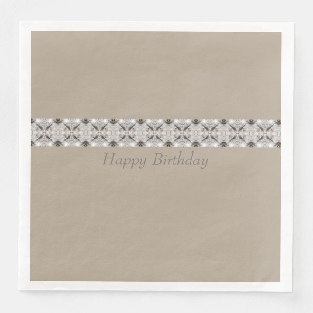 Elegante Gemusterte Besetzung Serviette (Vorderseite)