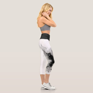 Elegante Geo Yoga Capri Leggings! 🪐 ✨