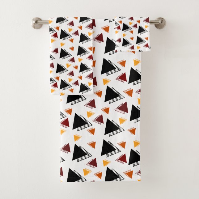 Elegante Geometrie Badhandtuch Set (Insitu)