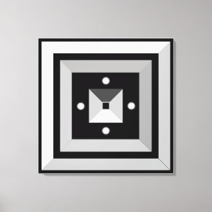Elegante geometrische abstrakte Kunst Leinwanddru Leinwanddruck