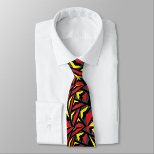 Elegante geometrische farbenfrohe Dreiecksstreifen Krawatte